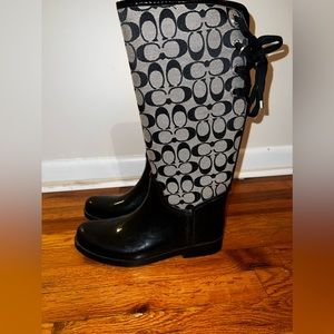 Coach rain boots